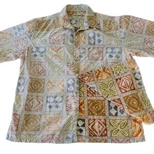 Cooke Street Men's Hawaiian Aloha Shirt Reverse Print Honolulu Made in USA XL